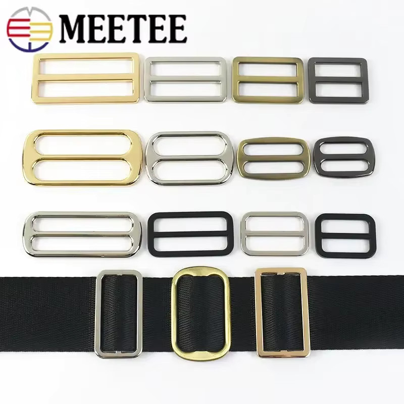 Meetee Tri Glide Ring Schnallen aus Metall in Schwarz für Gurtband und DIY Hardware Zubehör - Bild 2