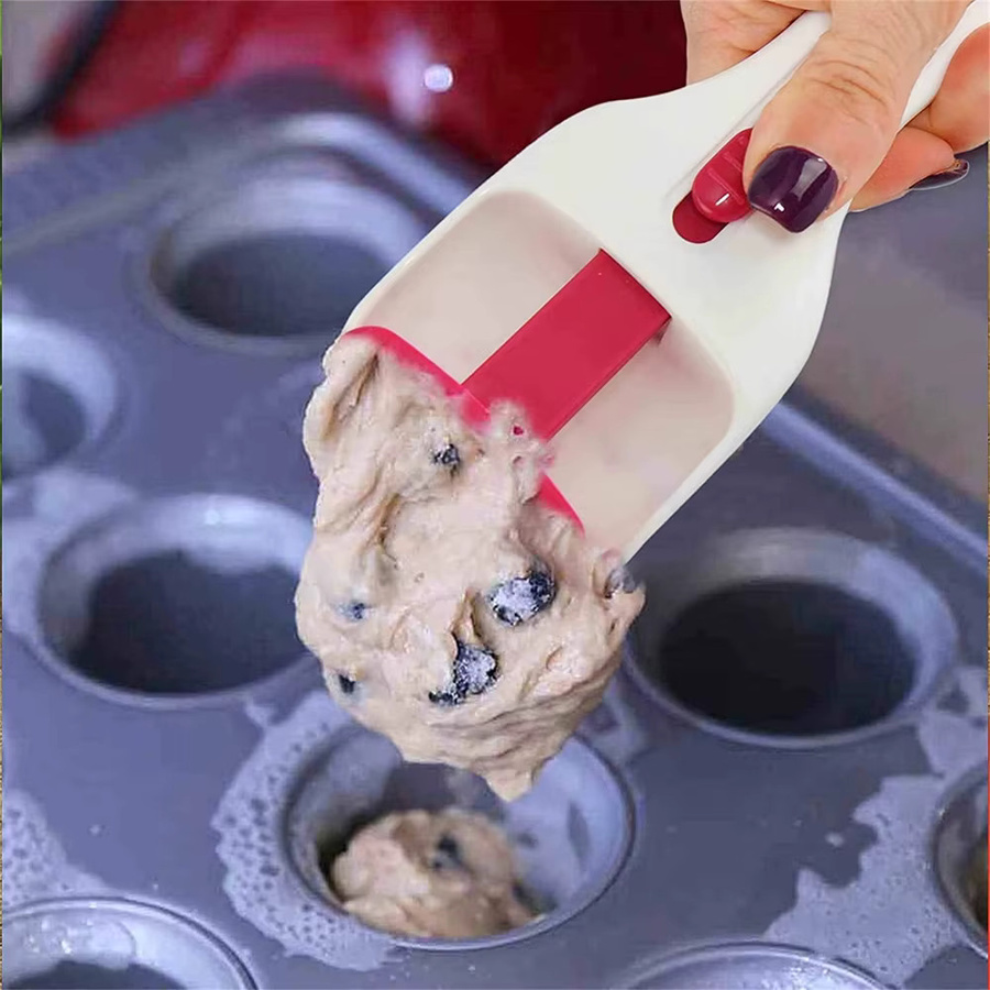 FSMHOME Teigspender Löffel in Weiß für Kuchen, Mehl und Paste als praktisches Küchenzubehör - Bild 2