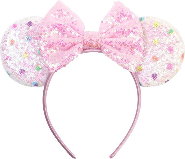 shinyize Stirnband Rosa, Pailletten, Schleife, Kinder - Bild 1
