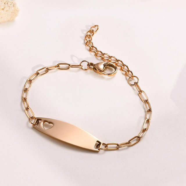 Vnox Armband, Edelstahl, Gold, Kinder - Bild 1