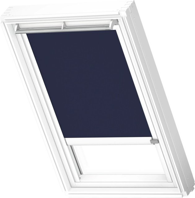 Velux Verdunkelungsrollo DML CK04 1100KWL mit Schiene in Blau-Weiß - Bild 1