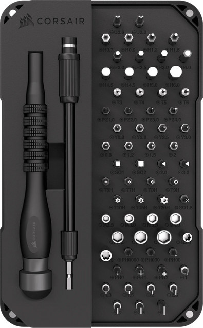 Corsair PC-DIY Präzisions-Toolkit Werkzeug-Set in Schwarz - Bild 2