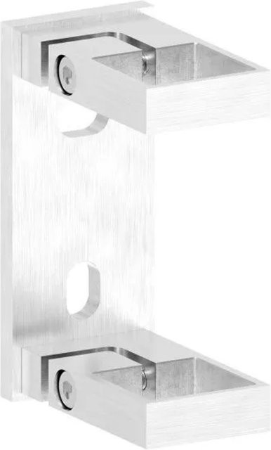 FeNau Wandanker aus Edelstahl V2A für Pfosten 40 x 40 mm, Farbe Silber, geschliffen Korn 240 - Bild 1