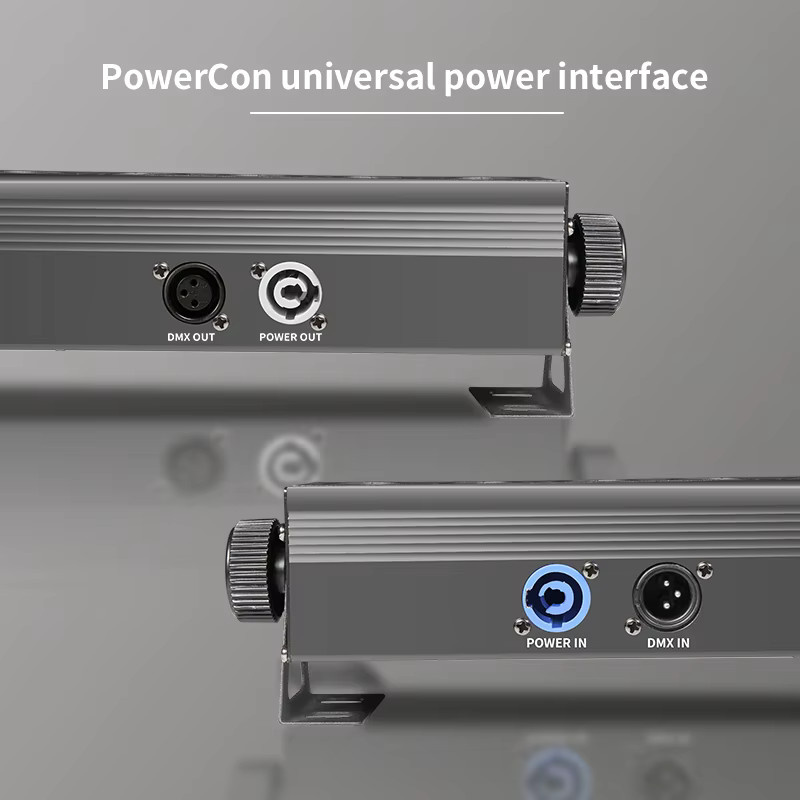 Professionelle RGBWUV 6in1 LED Lichtleiste mit 18x12W, DMX512 Pixelsteuerung, Schwarz - Bild 3