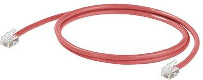 Weidmüller Patchkabel U/UTP Ethernet LAN in Rot - Bild 1