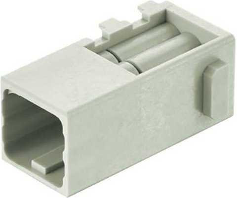 HARTING Han Domino DD cube crimp M.2 Steckverbinder, Grau, 2 Stück - Bild 1