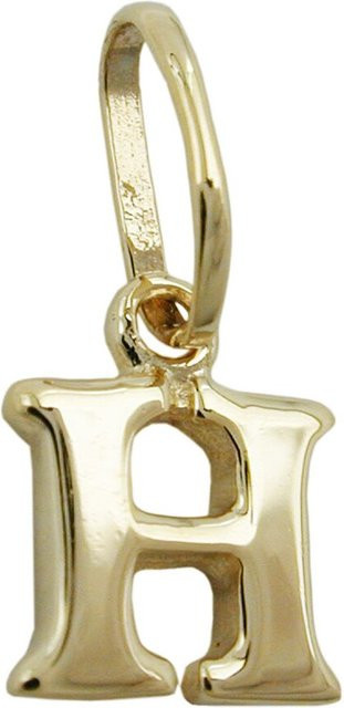 Gallay Anhänger Buchstabe H, 375 Gold, 8x7mm, Unisex - Bild 1