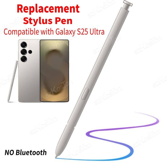Samsung Ersatz-Stylus S Pen für Galaxy S25 Ultra SM-S938B SM-S938U SM-S938W in Weiß und Silber ohne Bluetooth - Bild 1