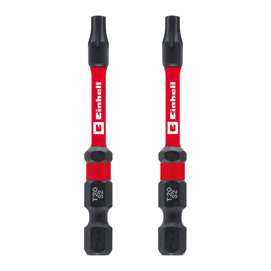 Einhell Impact Bit-Set mit Doppel-Torsion, 2-teilig, T20, rot - Bild 2