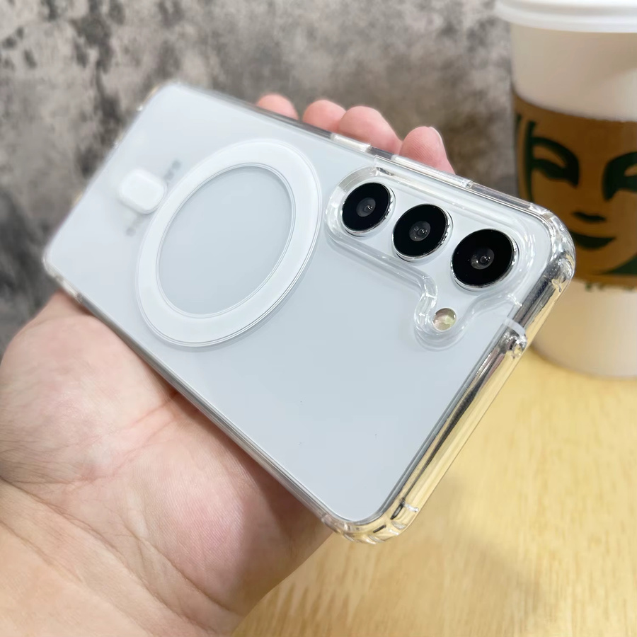 MagSafe Magnetische Hülle für Samsung Galaxy S26 S25 S24 S23 S22 S21 FE Ultra Plus Stoßfeste Abdeckung Transparent - Bild 3