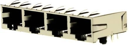 Molex Ganged Cat 5 Buchse 8P8C für Sensoren in Silber - Bild 1