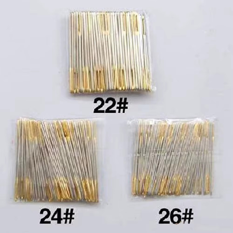 100 Stück Kreuzstichnadeln aus Edelstahl in Silber für Stickerei und DIY-Handwerk, verschiedene Größen 22/24/26 - Bild 2