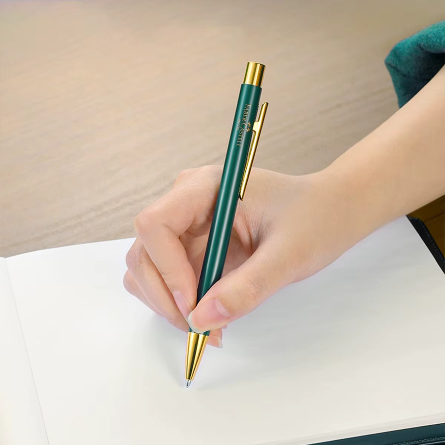 Faber-Castell Neo Slim Kugelschreiber Weiß/Regenwaldgrün mit 0,7 mm Mine - Bild 4