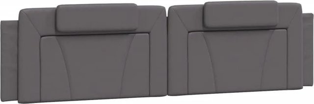 vidaXL Kopfteil-Kissen Viana Grau 200 cm aus Kunstleder - Bild 1