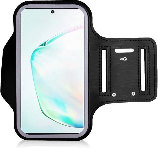Samsung Galaxy Note 10 Handyhalterung als Armband in Schwarz zum Laufen - Bild 1