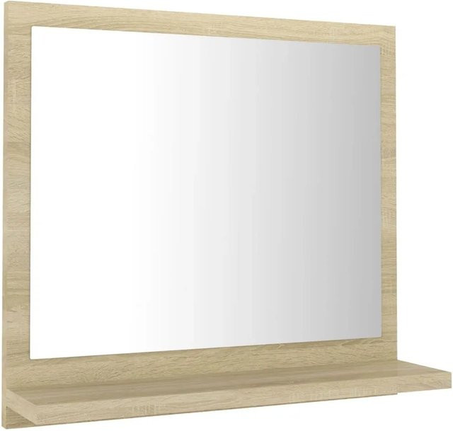 vidaXL Badspiegel Sonoma-Eiche in Braun, B/T/H: 40 x 10,5 x 37 cm - Bild 1
