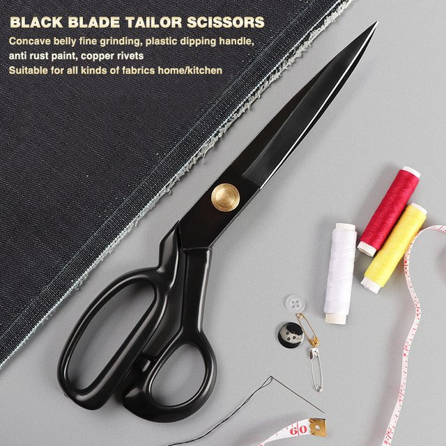 Professionelle Schneiderschere von SLADE in Schwarz für Nähen, Stickerei und DIY-Handwerk aus Metall - Bild 1