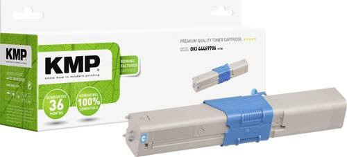 KMP Tonerpatrone Cyan kompatibel mit OKI 44469706 für Laserdrucker mit einer Reichweite von 2000 Seiten - Bild 1