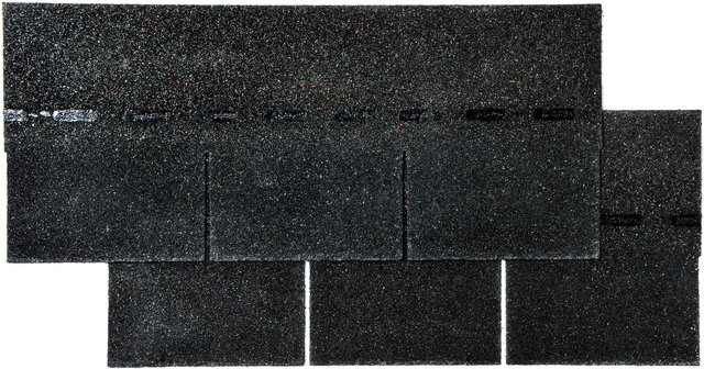 Bitumen-Rechteckschindel Schwarz 2 m² pro Paket - Bild 1