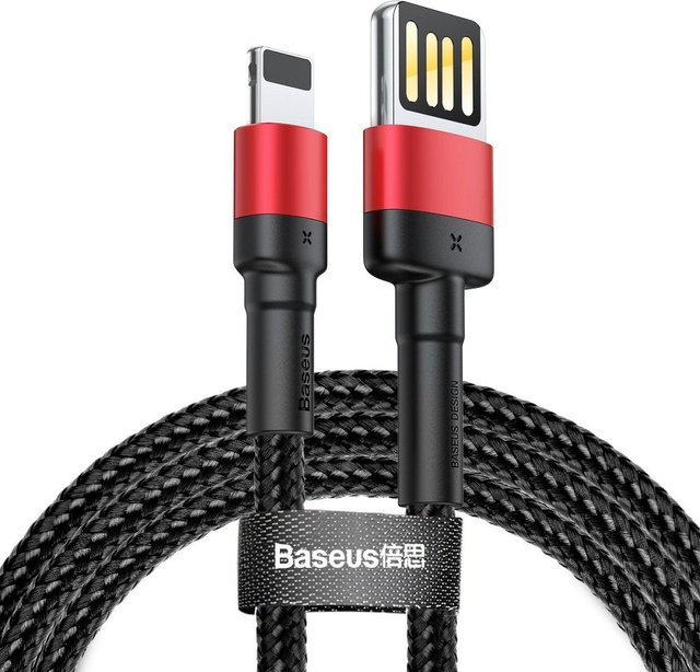 Baseus Cafule Special Edition USB-A auf Lightning Daten- und Ladekabel, 18W, 1m, Rot - Bild 1