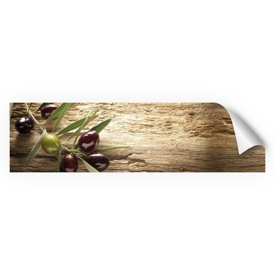 Myspotti Küchenrückwandfolie Mediterran in Tile-Look, Farbe: Braun, B: 220 cm, H: 60 cm - Bild 2