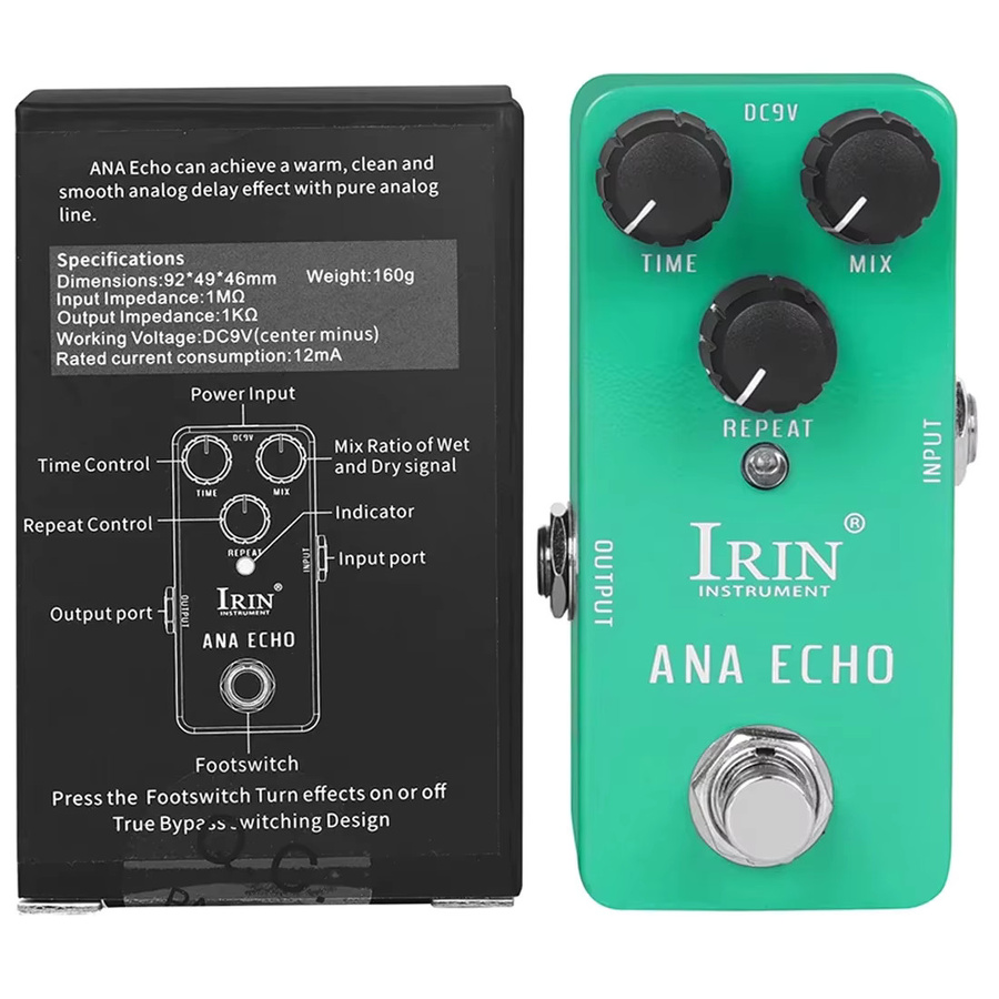 IRIN Ana Echo E-Gitarre Effektpedal Green Analoge Verzögerungseffekte mit True Bypass - Bild 2