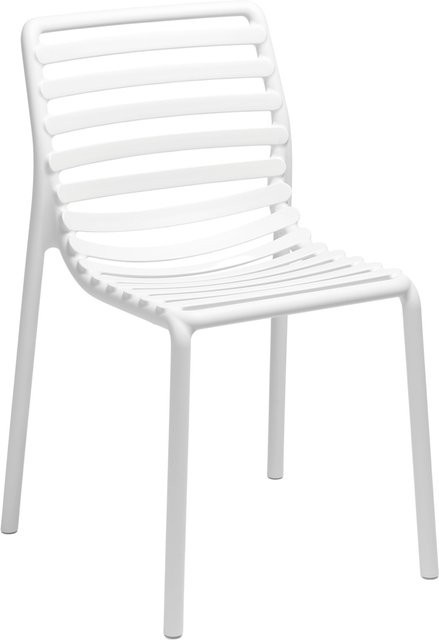 Nardi Doga Bistrostuhl aus Fiberglas in Weiß Matt für Garten und Terrasse - Bild 1