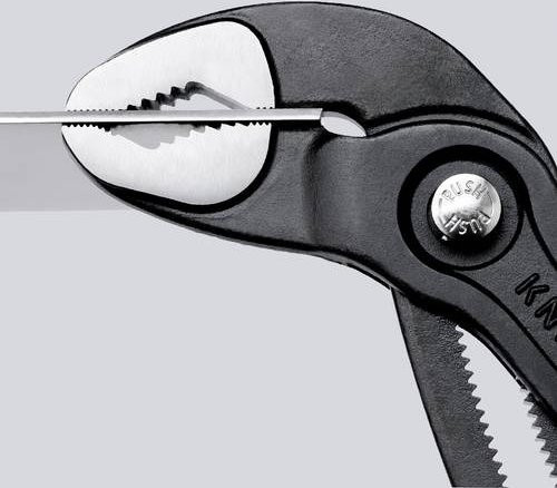 Knipex Cobra Hightech-Wasserpumpenzange aus Chrom-Vanadium in Grau und Rot, Länge: 180 mm - Bild 1