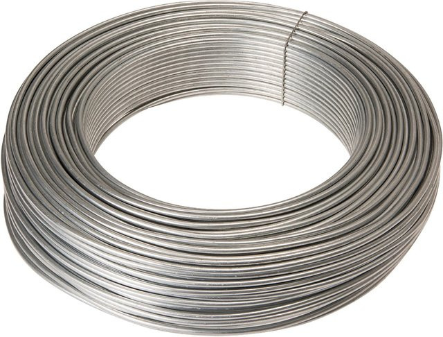 Conacord Eisendraht verzinkt in Silber, Durchmesser: 3,1 mm, Länge: 100 m - Bild 1