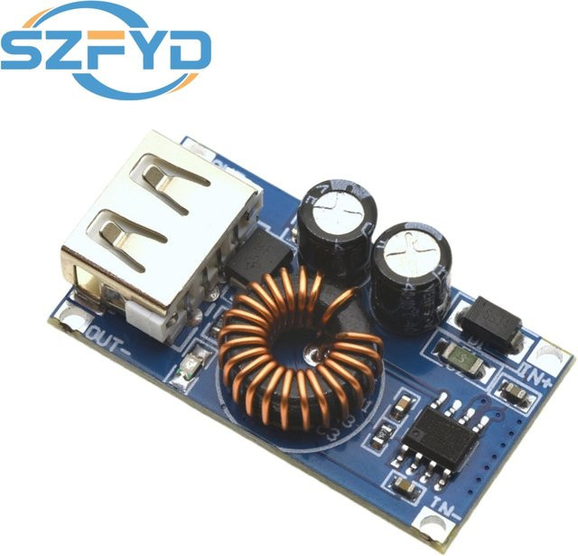 SZFYDOSH USB DC Buck Modul zur Schnellladung für QC2.0 und QC3.0, 12V/24V zu USB Ladeplatine in Blau, unterstützt Apple HW FCP - Bild 1