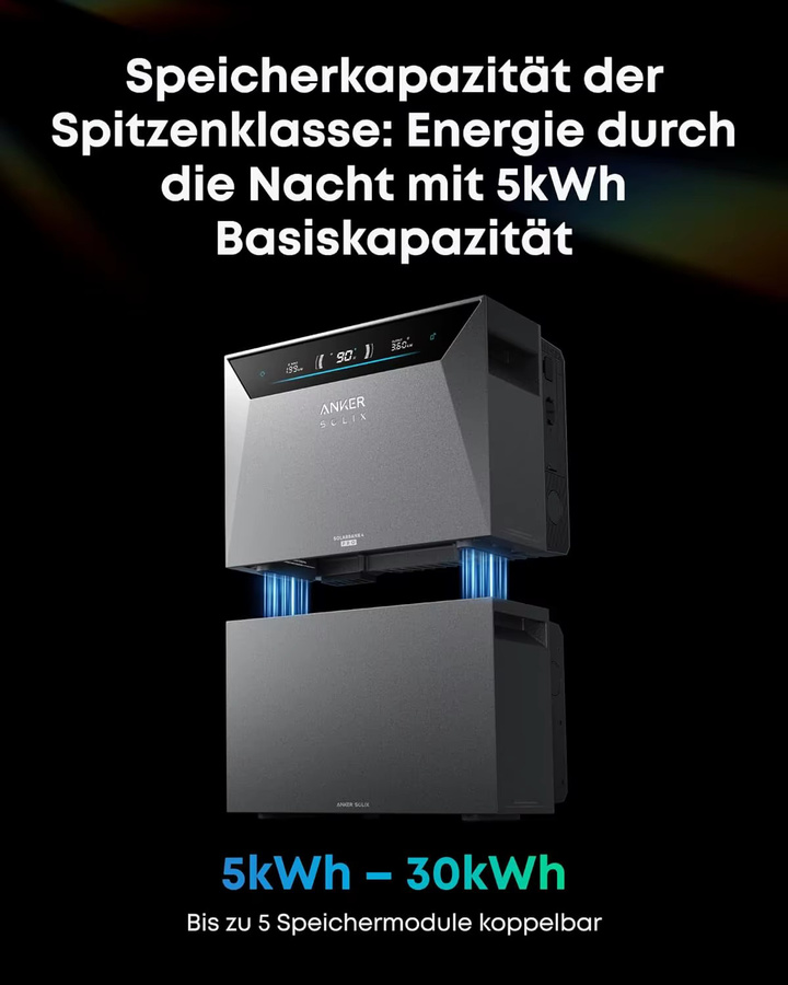 Anker SOLIX BP5000 Erweiterungsakku für Solarbank 4 Pro in Grau mit 5kWh Kapazität - Bild 4