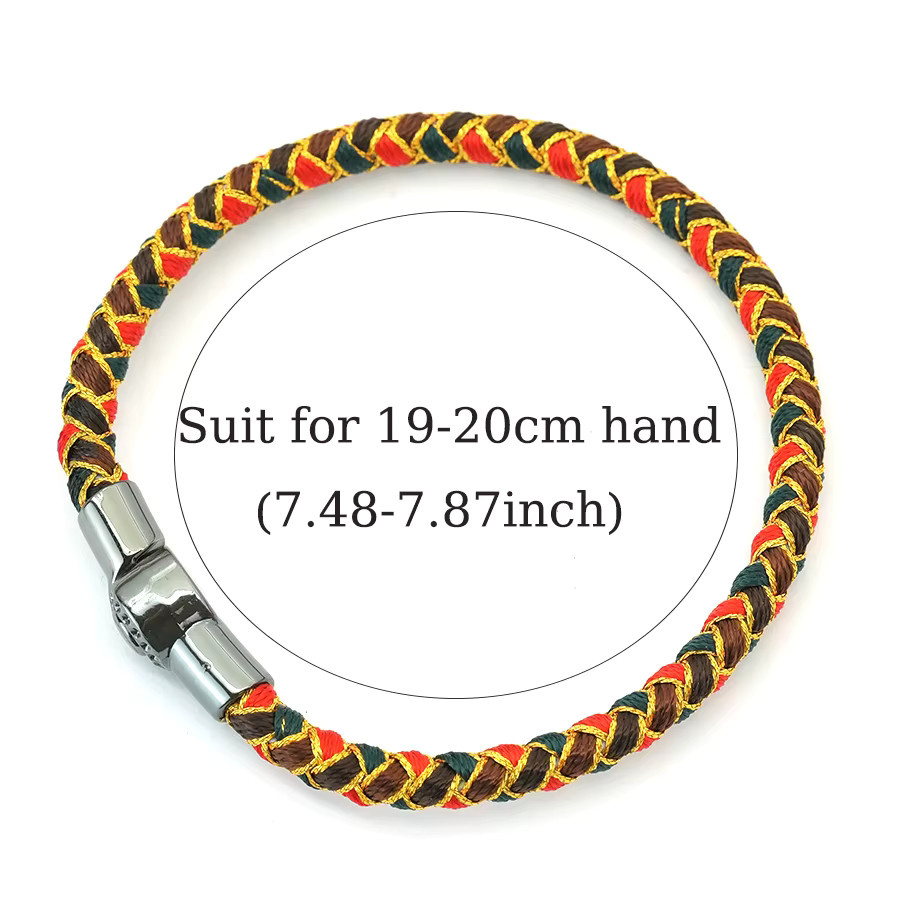 diffone Armband, geflochtenes Seil, Magnetverschluss, Herren - Bild 1
