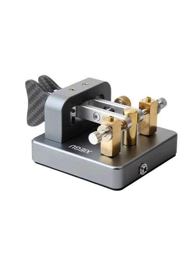 XIEGU VK-6 Mini-Kurzwellenradio aus Aluminiumlegierung in Grau mit automatischem CW-Elektroschlüssel und 3,5-mm-Schnittstelle - Bild 6