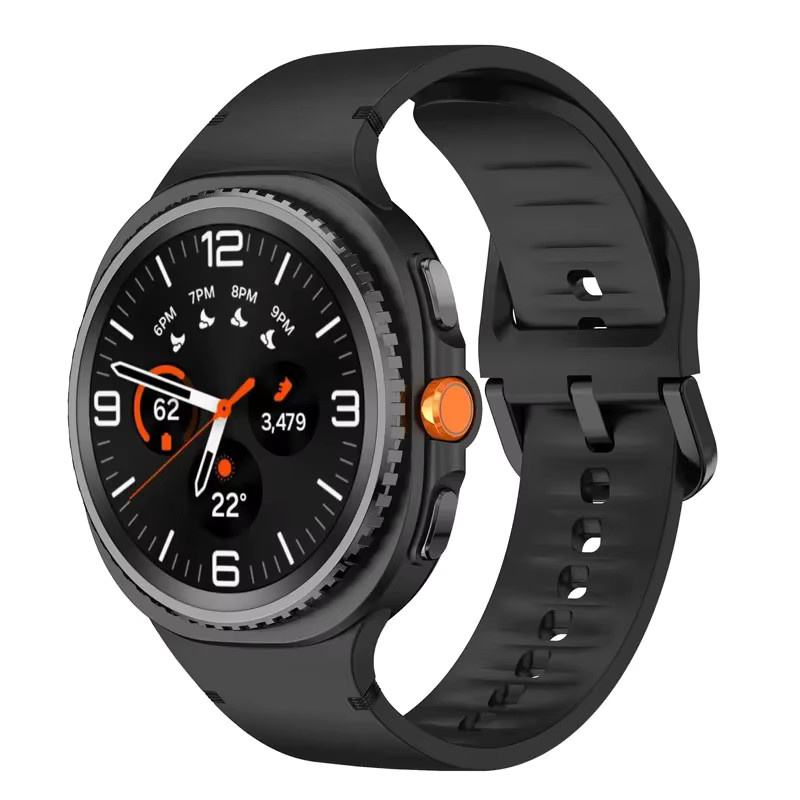 Samsung Uhrenarmband Silikon, Schwarz, Unisex - Bild 2