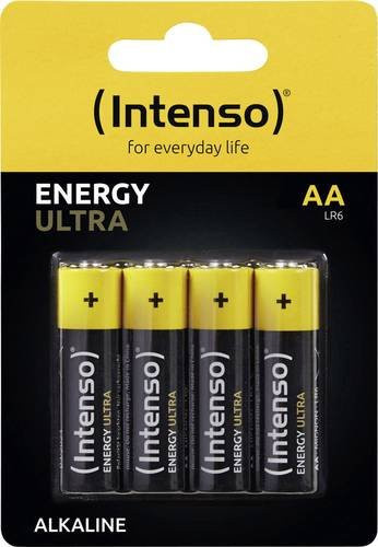 Intenso Energy Ultra Mignon AA Batterien Alkali-Mangan 2600 mAh 1.5V gelb 4er Pack - Bild 1