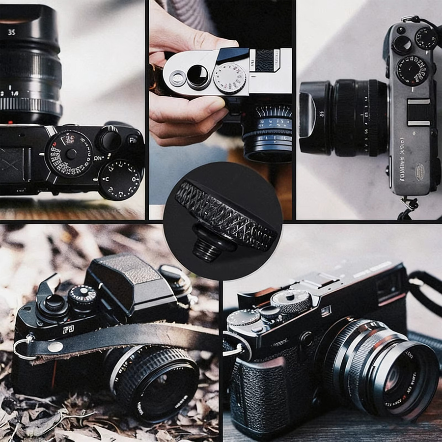 Kupfer Soft Auslöser aus Metall für Fujifilm X100, Leica, Nikon, Minolta und Olympus Kameras - Bild 4