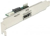 Delock PC-Slotblech mit 1 x eSATApd 5 V / 12 V in Silber - Bild 1