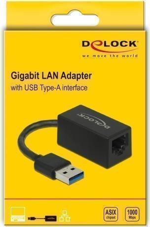 Delock USB-A auf Gigabit Ethernet Netzwerkadapter Schwarz 66039 - Bild 2