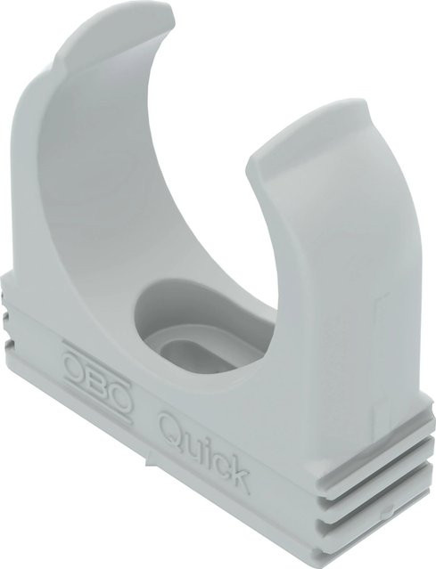OBO Klemmschelle EN 32 aus Polypropylen in Grau, 50 Stück - Bild 1
