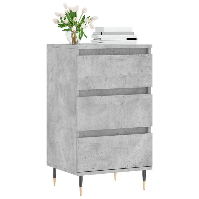Vidaxl Kommode Modern in Grau aus Holzwerkstoff und Metall, B/T/H: 40 x 35 x 70 cm - Bild 2