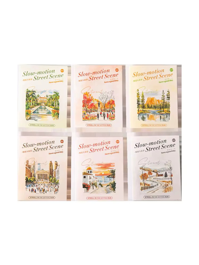 3er-Pack Slow Motion Street View Aufkleber Set mit 6 verschiedenen Landschaftsszenen in Multicolor für deine Modellbau-Dekoration - Bild 4