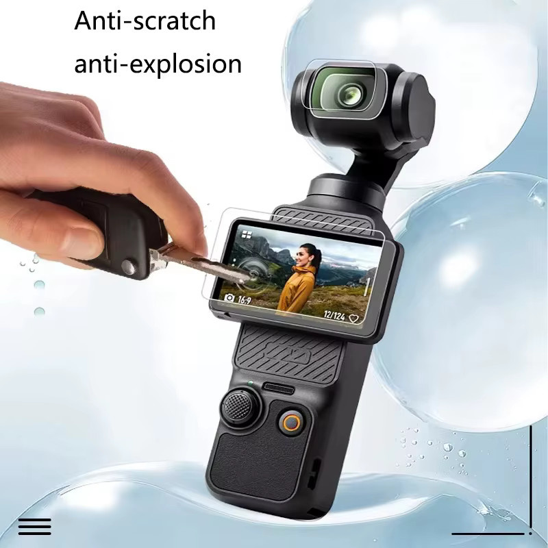 DJI Osmo Pocket 3 und Osmo Pocket 4 Zubehör-Set in Schwarz mit Magnet-Wandhalterung, Stativ, Silikon-Ladestation, Schutzfolien und Erweiterungsadapter - Bild 2