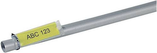 HellermannTyton Kabel-Etikett Helafix HFX12-35P-SP-YEWH, Farbe Gelb und Weiß, 110 Stück, Maße: 35 x 12 mm - Bild 1