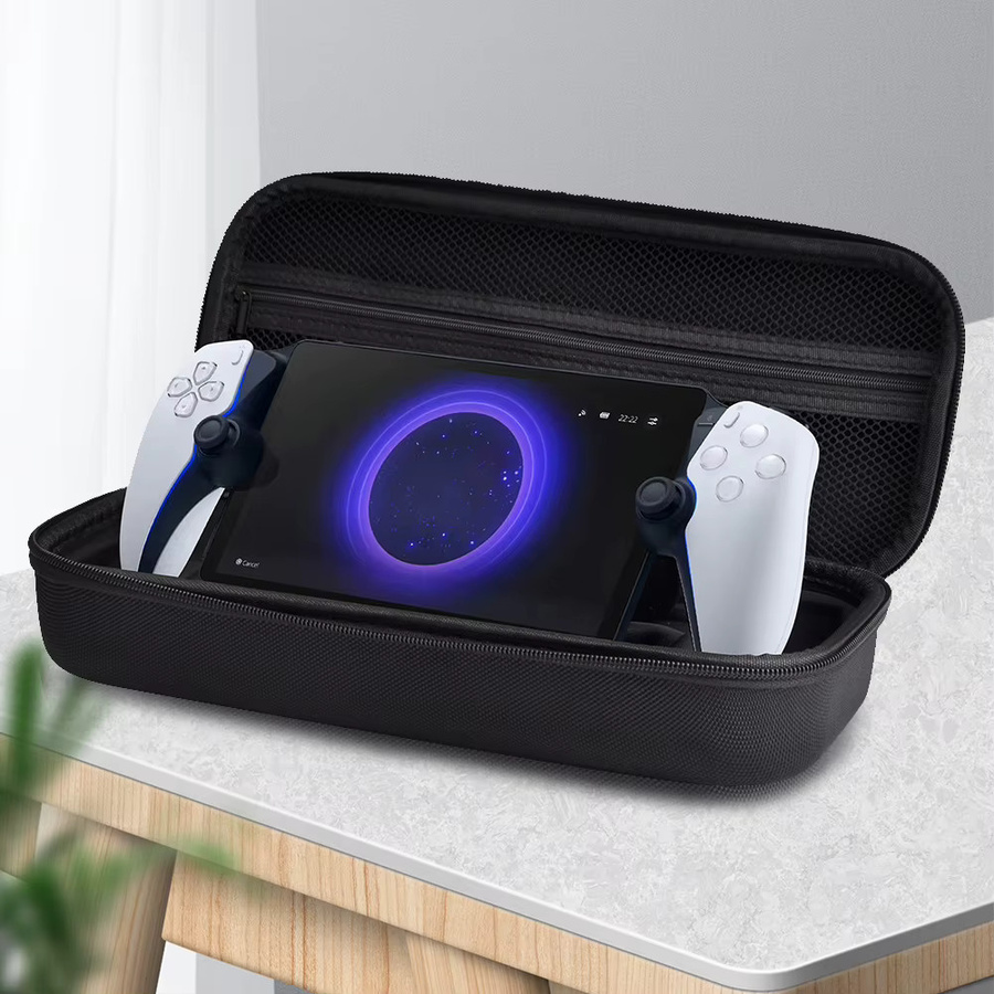 APWIKOGER Schutzhülle für PlayStation 5 Portal Handheld Spielekonsole, Harte Reise-Tragetasche, Schwarz - Bild 5