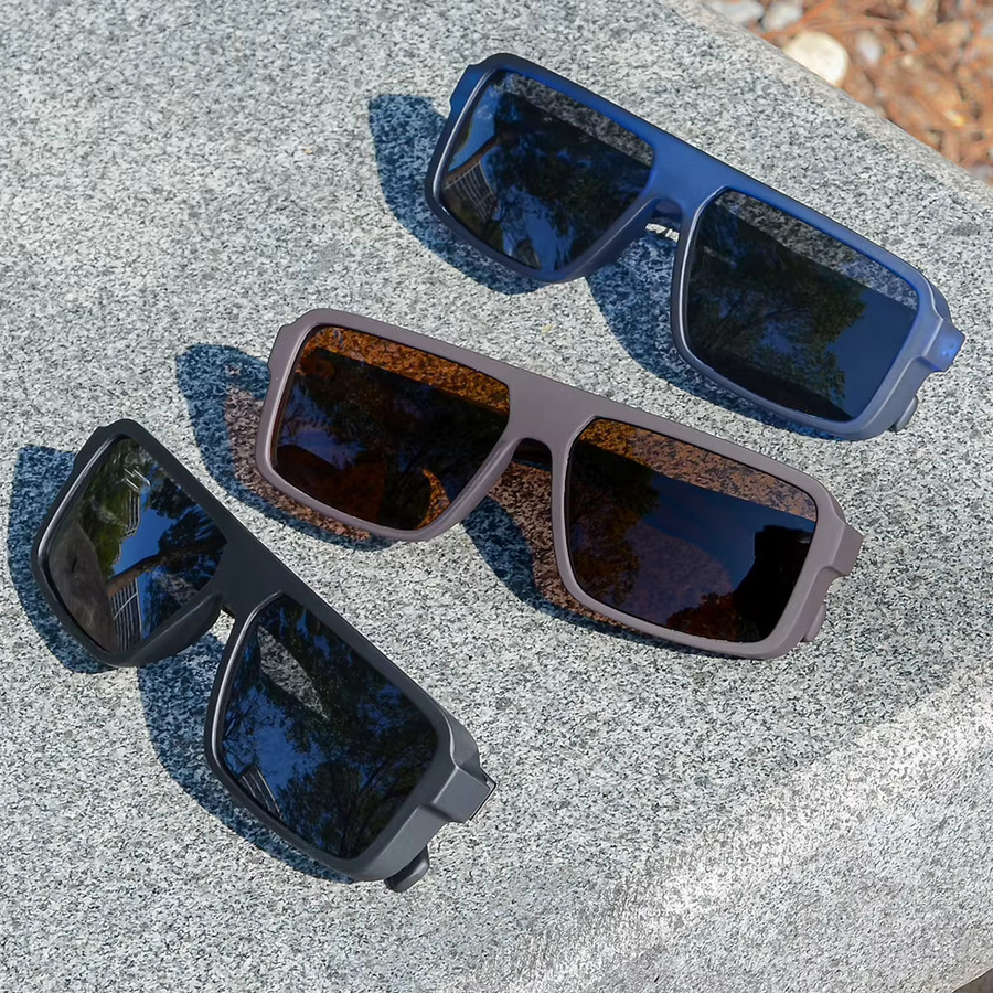 CRIXALIS Sonnenbrille, quadratisch, Vollrand, Kunststoff, Unisex, polarisiert - Bild 3