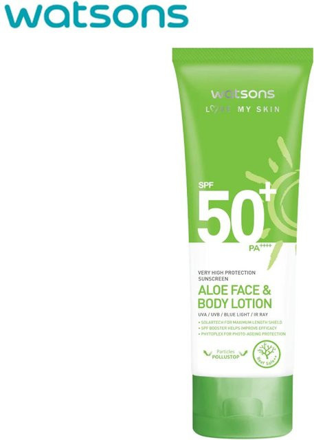 Watsons Love My Skin Aloe Vera Gesichts- und Körperlotion, LSF 50+, 100 ml - Bild 1