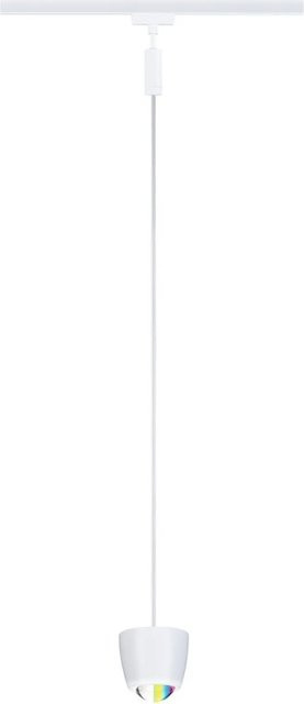 Paulmann Pendelleuchte Tyros URail Zigbee 3.0 RGBW LED Dimmbar Weiß B: 10 cm, T: 10 cm, H: 10,3 cm - Bild 1