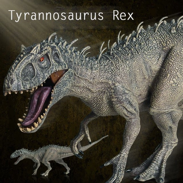 Oenux Jurassic World Indominus Rex, Dinosaurier-Figur, Grau - Bild 1