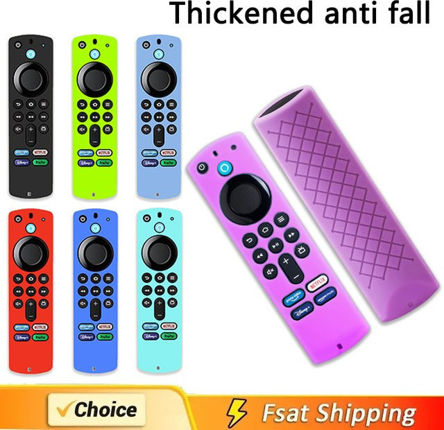 Silikon-Schutzhülle für Amazon Fire TV Stick 4K MAX/4K Fernbedienung in Weiß, sturzsicher und staubgeschützt - Bild 1