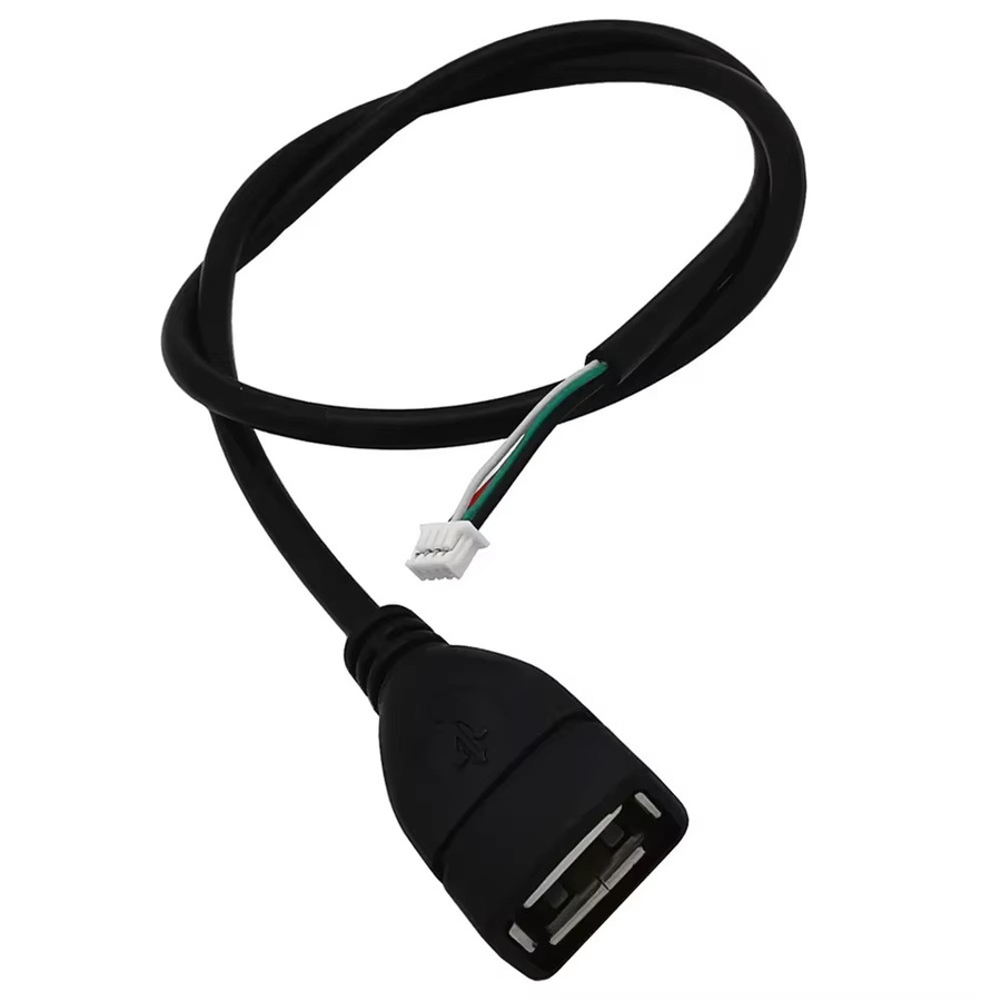 BSN USB auf 4P MX1.25 Datenkabel mit USB 2.0 Stecker und 4-poliger MX1.25 Buchse in Schwarz, Länge: 50 cm - Bild 3